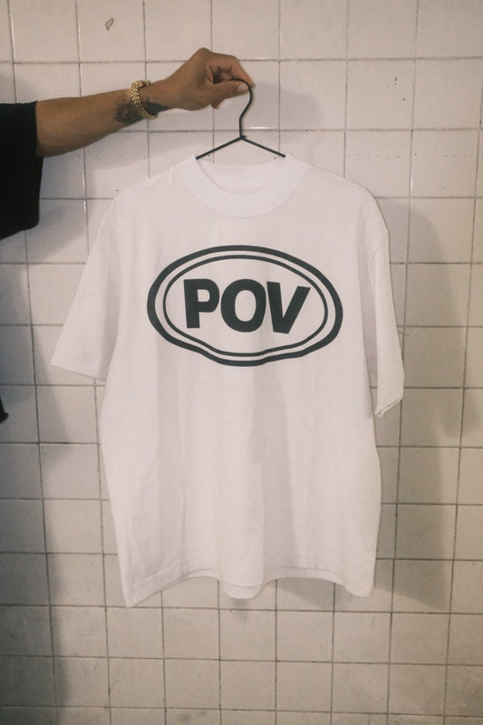 POV EMBLEM TEE - WHITE